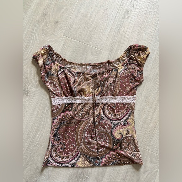 Tops - Paisley Y2K top